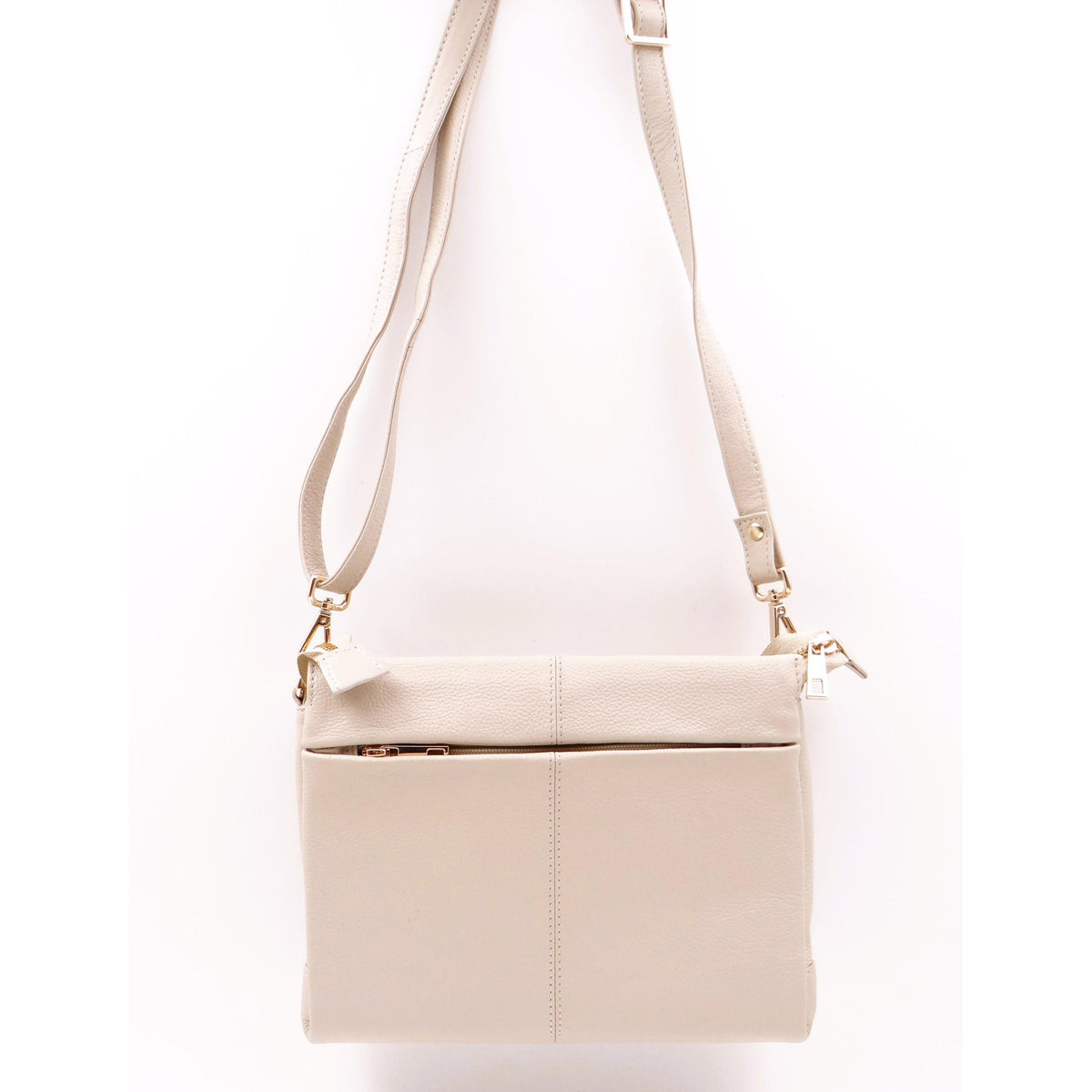 Second Nature Wild Oat handbag with soft leather texture, structured design, and elegant stitching details.