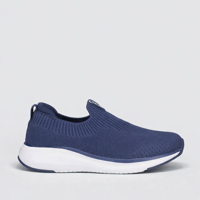 CABELLO Stride Navy sneakers with white sole and navy fabric upper, casual footwear for everyday wear