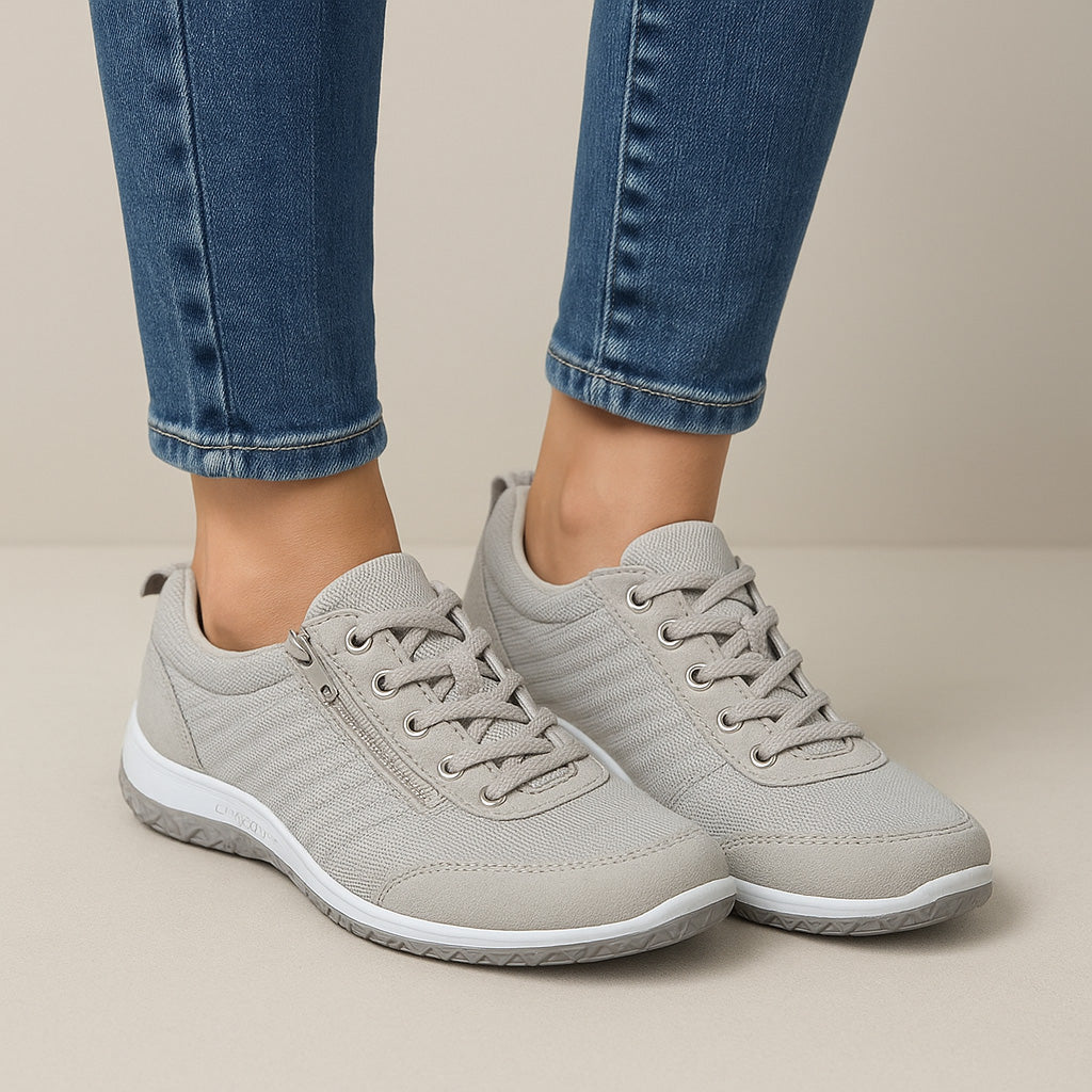 Light grey CC Resorts Sukie casual shoes with a comfortable design, perfect for everyday wear.