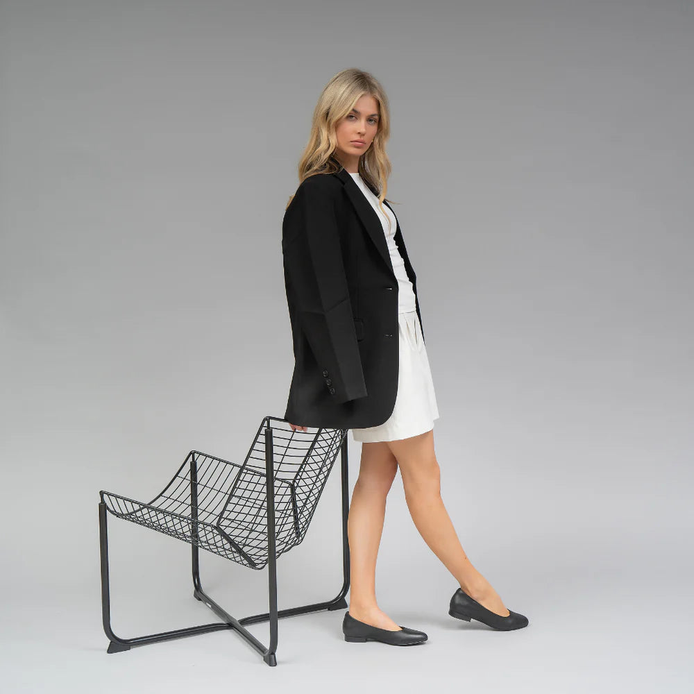 LE SANSA ZABRINA BLACK Women Belle Flats - Zeke Collection NZ