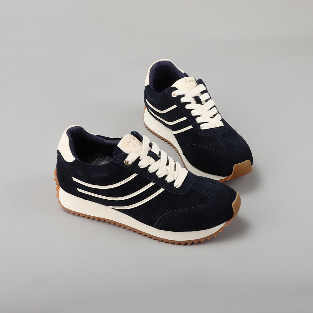 Black Naked Arches Wednesday sneakers with a sleek 3D design, showcasing stylish and comfortable footwear by Naked Arches.