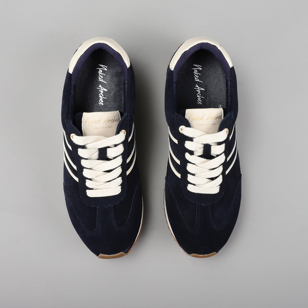 Black NAKED ARCHES Wednesday sneakers with sleek design and cushioned soles, perfect for casual and everyday wear.