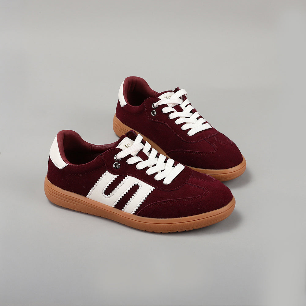 Le Sansa Juno Burgundy Ivory sneakers with stylish design, featuring burgundy and ivory color accents and comfortable sneaker style.