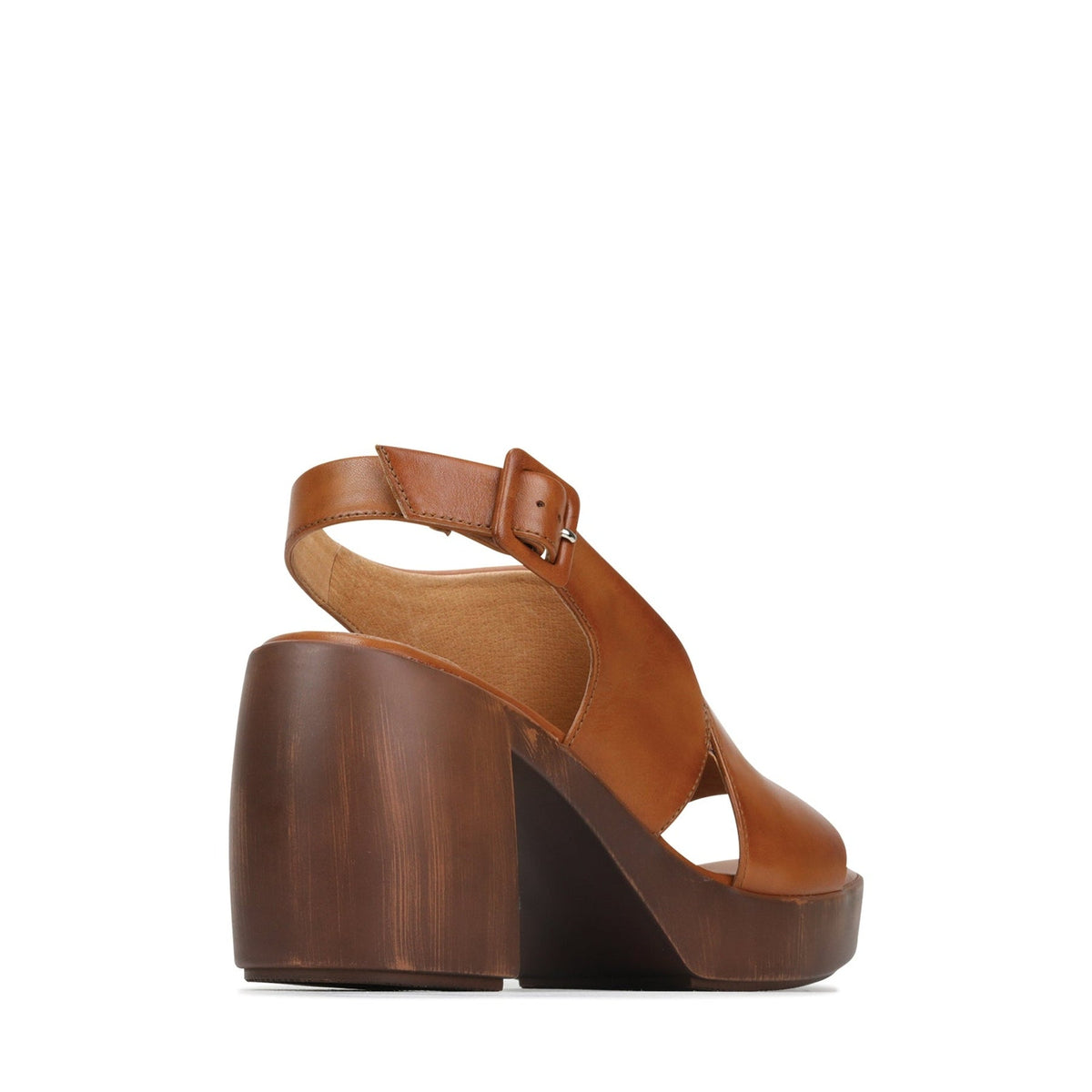 Eos Spicer Brandy sandals with stylish straps and open toe design, showcasing the fashionable footwear by Eos.