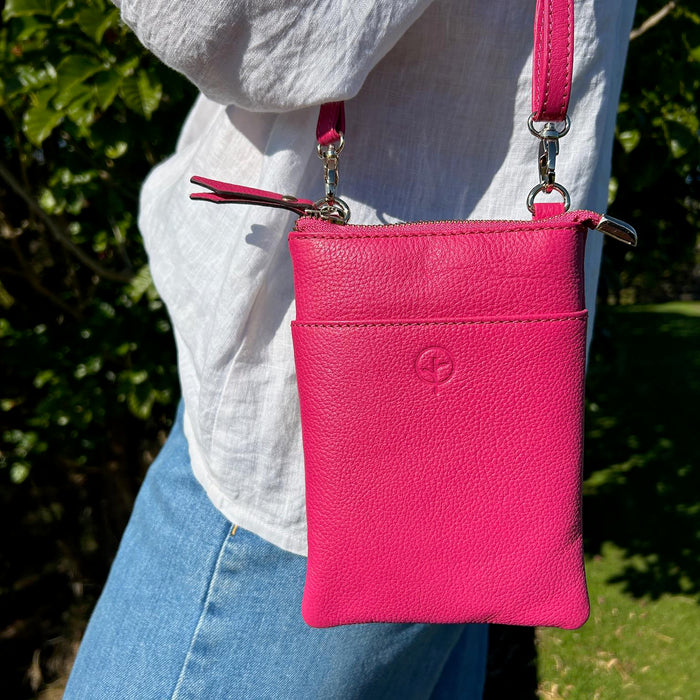 Second Nature Fuchsia handbag with a sleek design, vibrant color, and stylish handle, showcasing a trendy accessory for fashion.