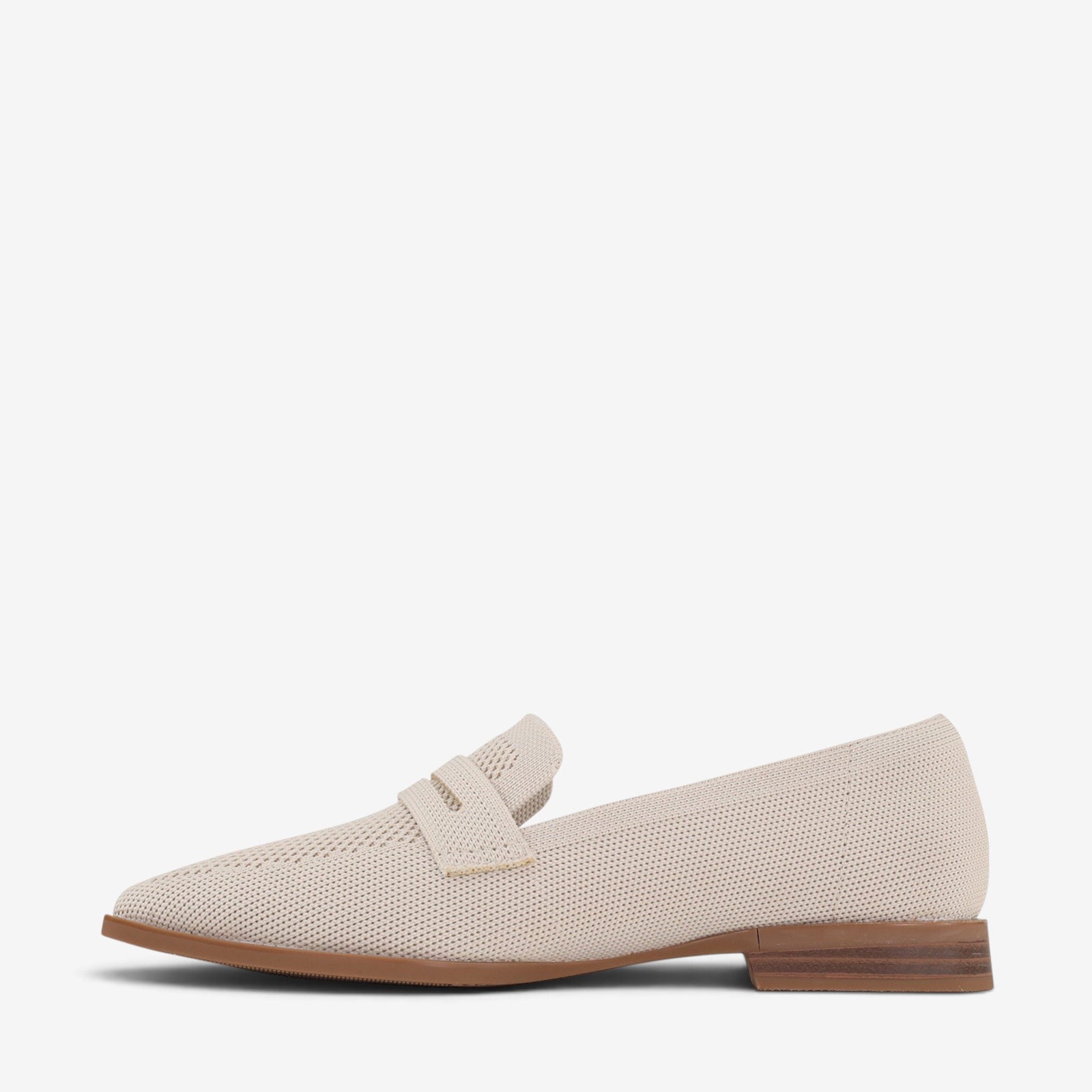 Light taupe Los Cabos Syriana slip-on shoes shown from a side angle on a white background.