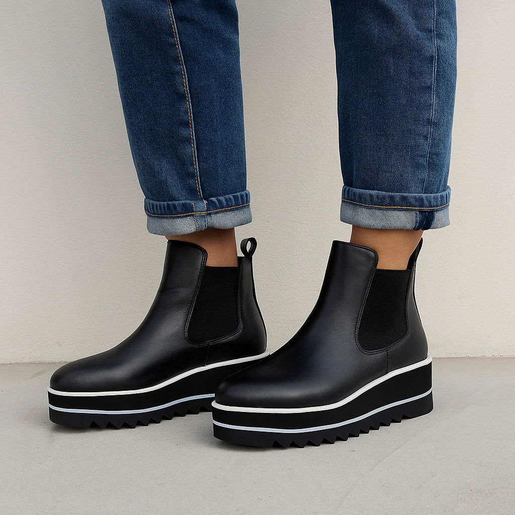 LE SANSA TIFFY BLACK Women Boots - Zeke Collection NZ