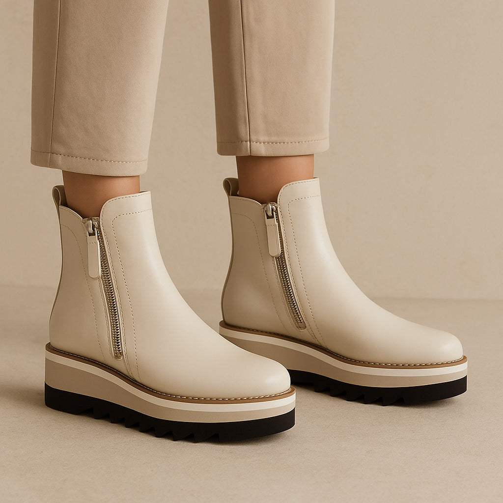 LE SANSA TINGLE BEIGE Women Boots - Zeke Collection NZ