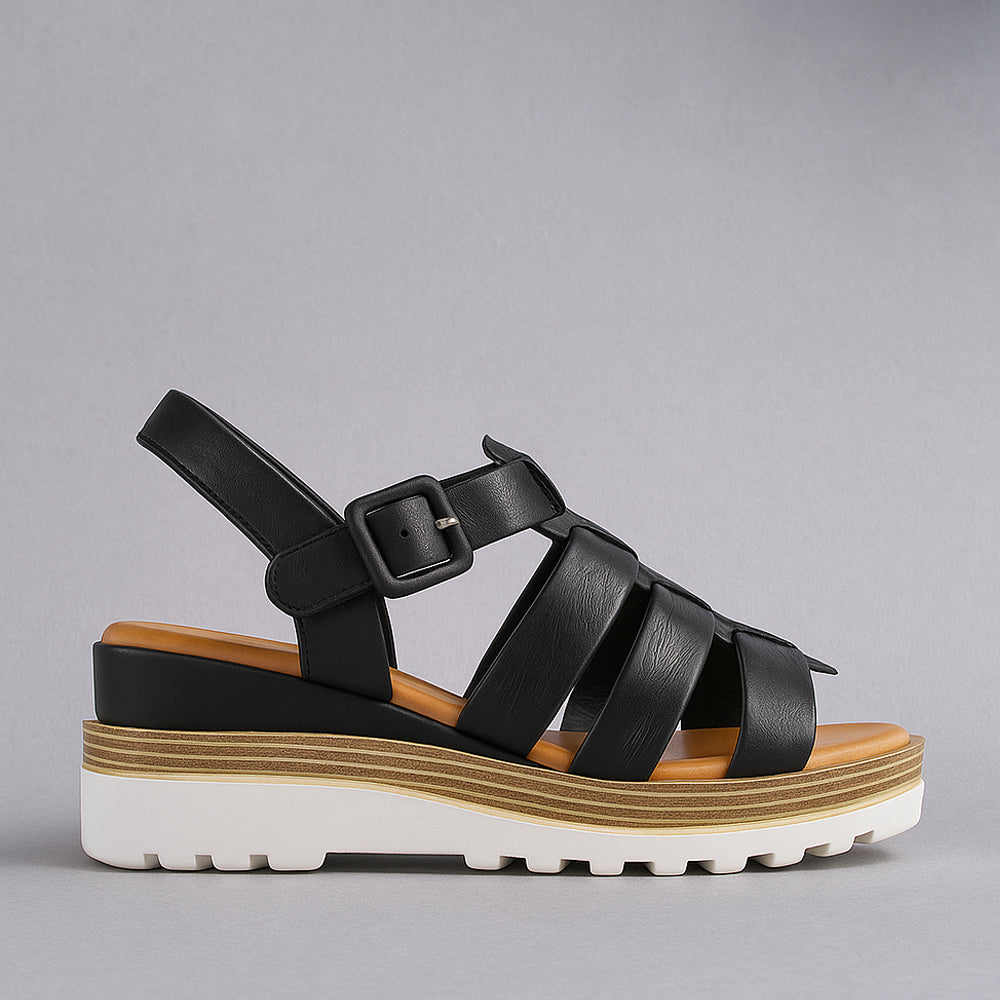 LE SANSA TOAST BLACK Women Sandals - Zeke Collection NZ