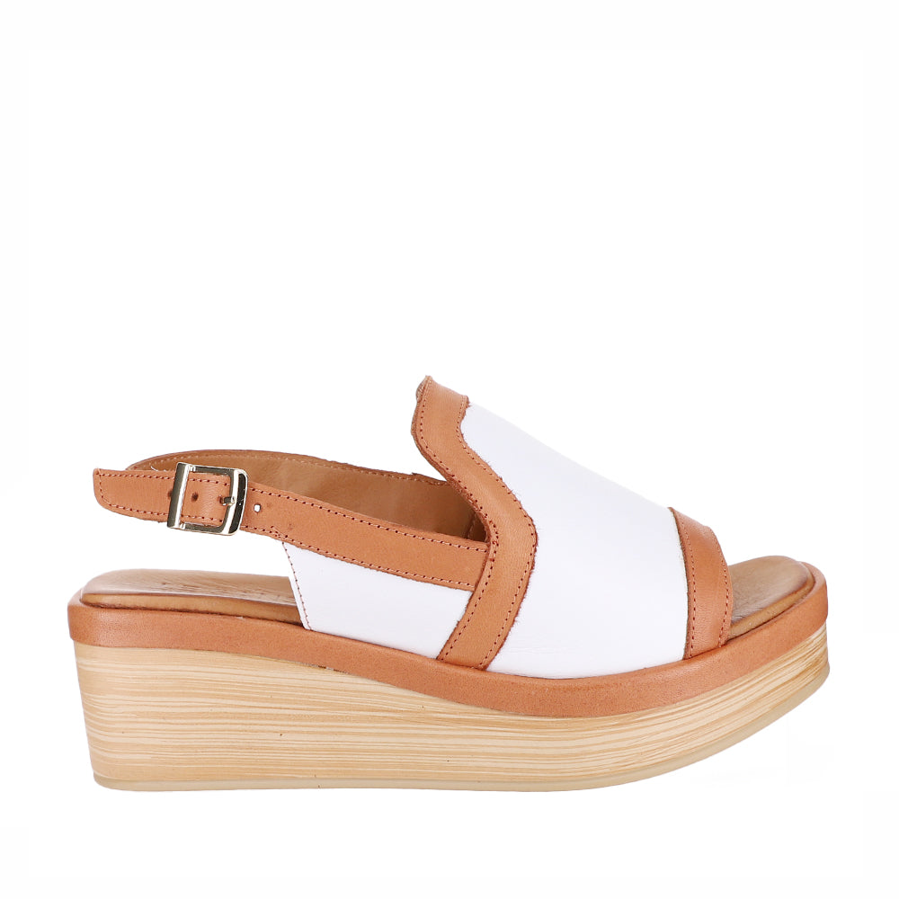 LESANSA TROZAN WHITE TAN - Zeke Collection