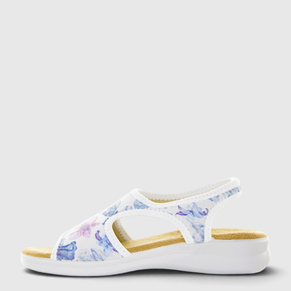 Euroflex Tuscany Blossom sandals with floral design and comfortable slip-on style