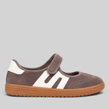 BROWN SUEDE IVORY