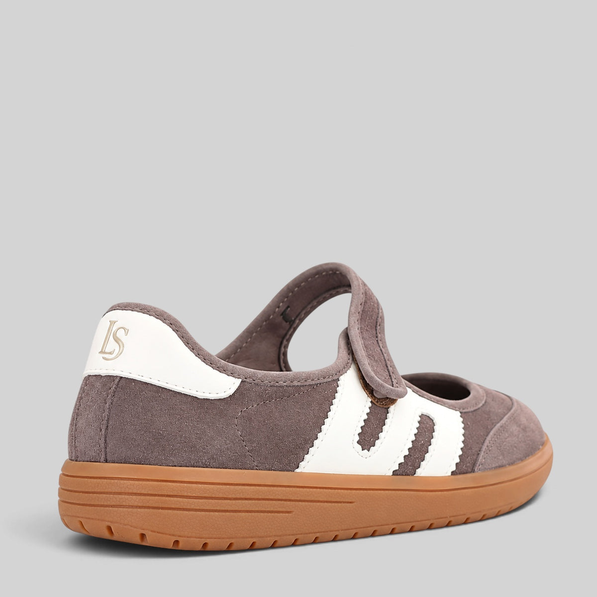 LE SANSA JULIETTE BROWN SUEDE IVORY