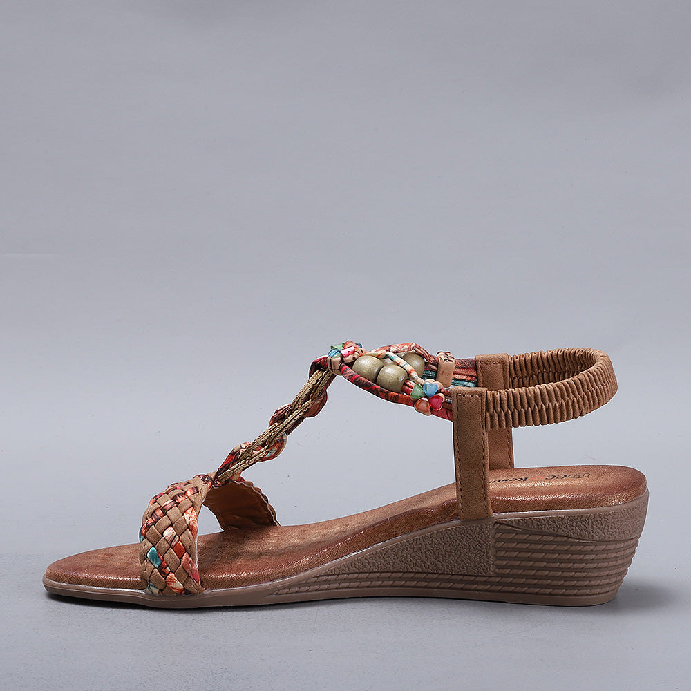 CC Resorts Ursa Tan sandals with tan straps and cushioned soles, perfect for casual summer wear.