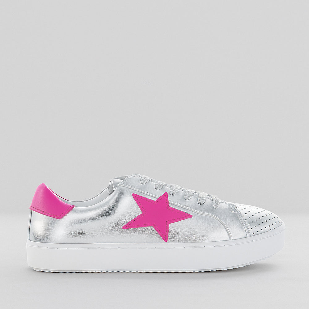 ALFIE &amp; EVIE VALDO SILVER FUCHSIA