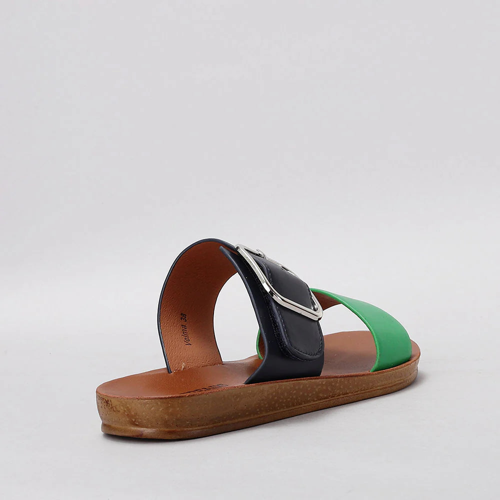 VS TREADS VELMA EMERALD NAVY Women Flats - Zeke Collection NZ