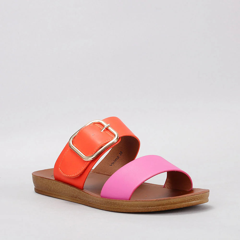 VS TREADS VELMA FUCHSIA ORANGE Women Flats - Zeke Collection NZ