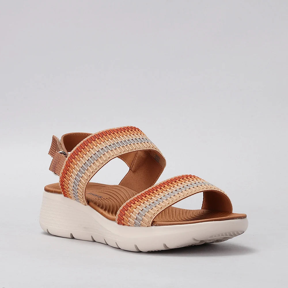 CC Resorts Welkin orange multi sandals featuring colorful straps and comfortable design, perfect for casual summer wear.