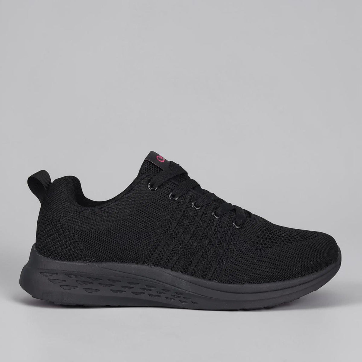 Black Cabello Walker sneakers with sleek design, featuring a modern silhouette and detailed black leather upper.