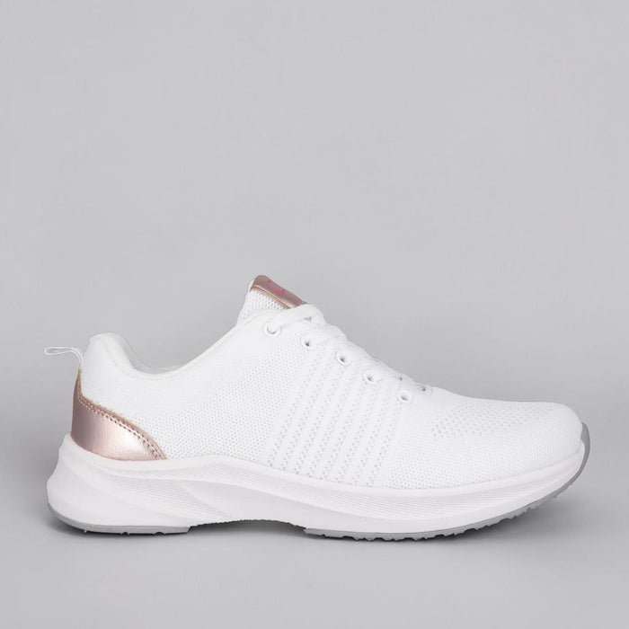 CABELLO Walker white sneakers with rose gold accents, featuring a stylish design and comfortable fit.