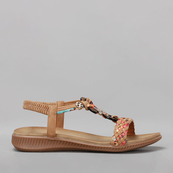 CC Resorts Xtra Tan sandals featuring multiple straps and a casual design, perfect for summer wear.