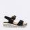 Black CC Resorts Yarra sandals featuring open-toe design and comfortable straps, perfect for casual summer wear.