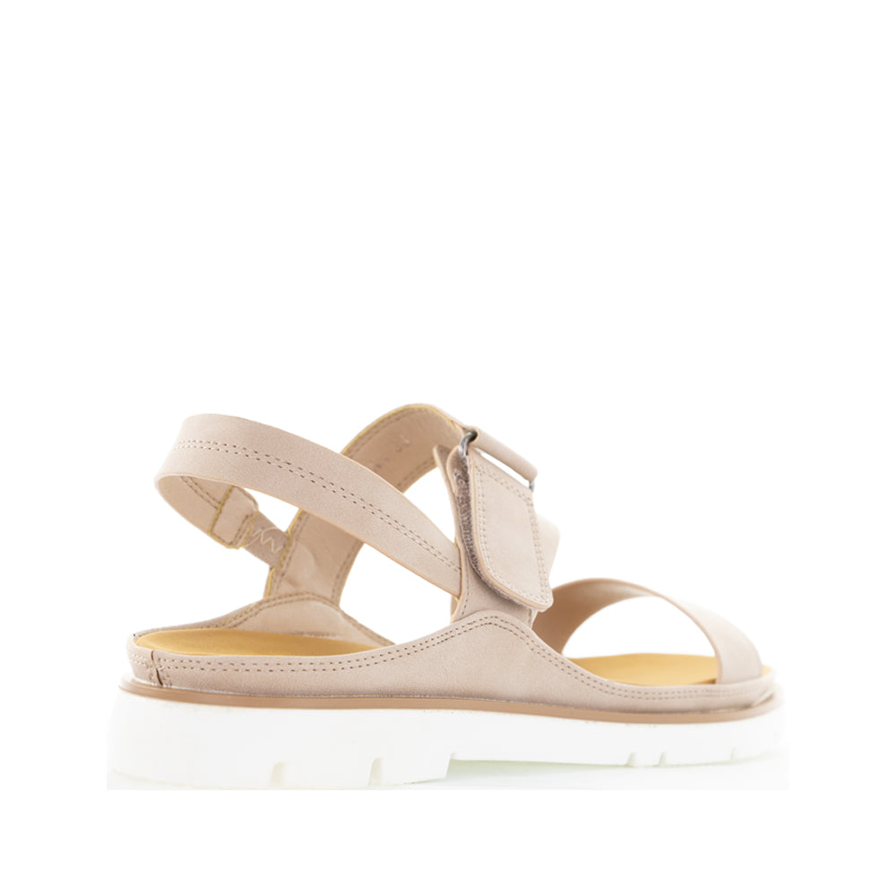 Pink VS Treads Yaryna blush sandals with open toes and ankle straps, stylish and comfortable for casual wear.
