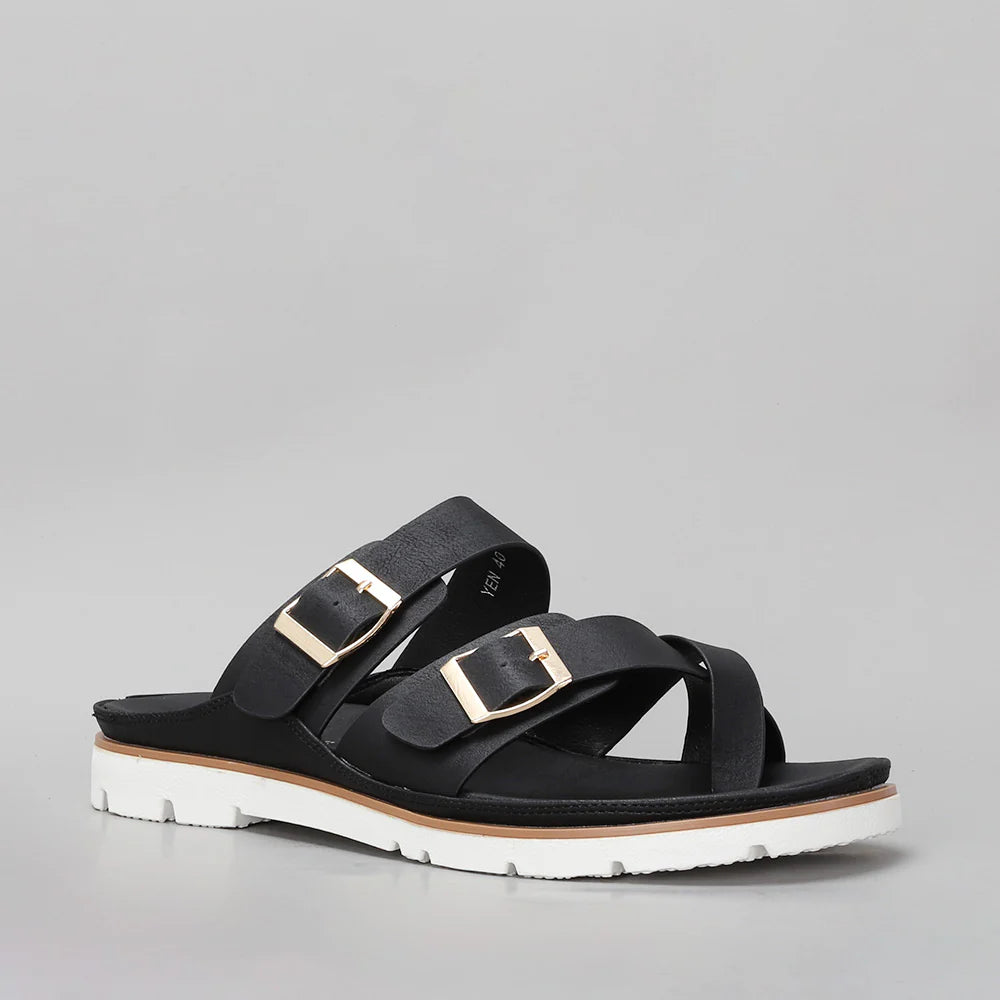 VS TREADS YEN BLACK Women Flats - Zeke Collection NZ