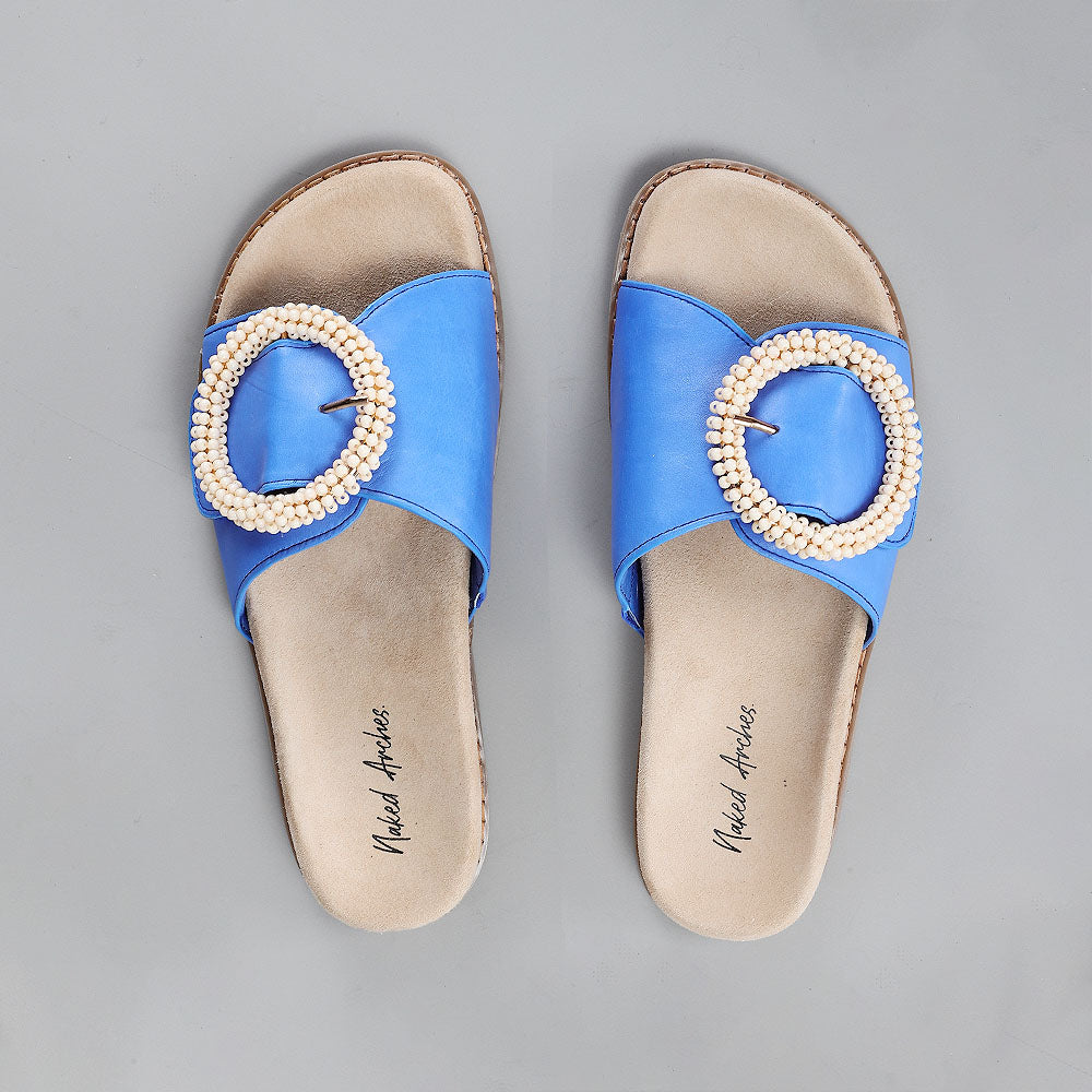 NAKED ARCHES ZOYA ROYAL BLUE Women Slip-ons - Zeke Collection NZ