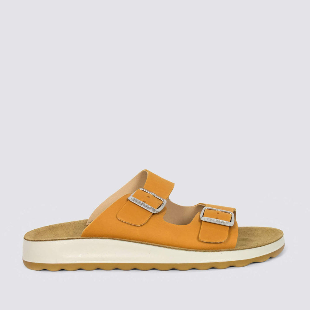 Fly Flot FLY FLOT 77G64 FC Arancio flats, bright orange casual slip-on shoes with comfortable design and stylish appearance.