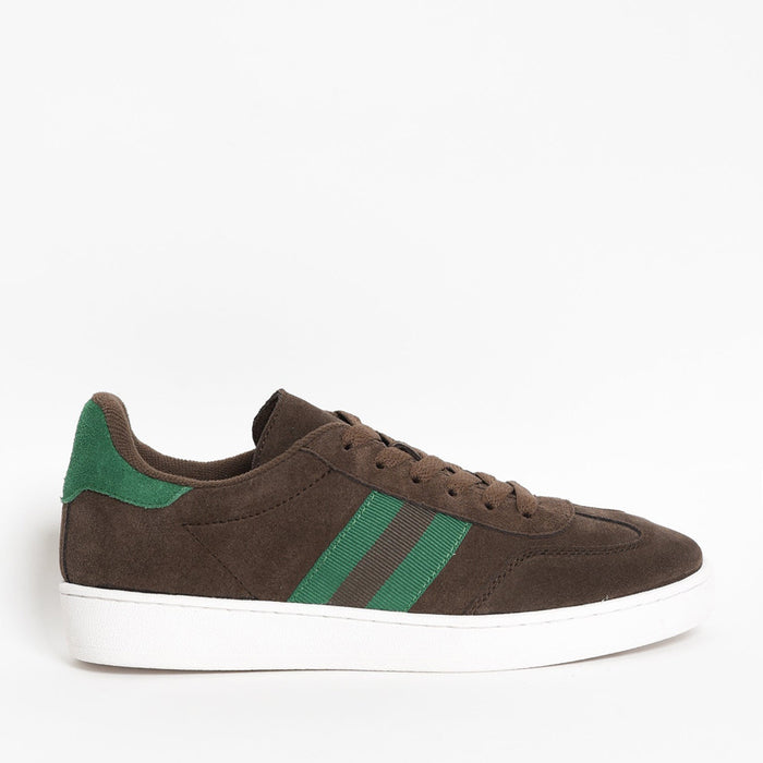 ALFIE & EVIE Attitude Choc sneakers with stylish design, featuring comfortable fabric and trendy laces for casual wear.