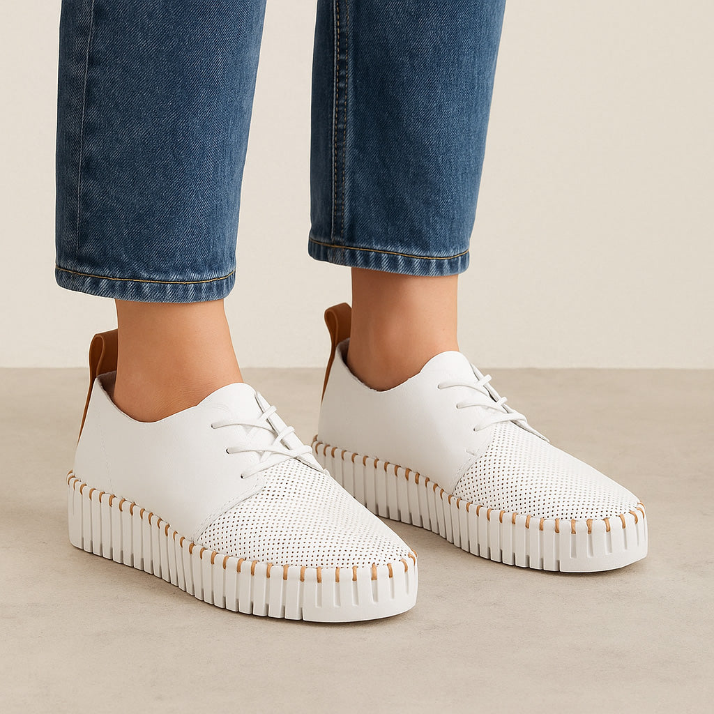 DJANGO & JULIETTE BATU WHITE Women Sneakers - Zeke Collection NZ
