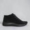 Black Arcopedico Tatra boots with rounded toes and slip-on design, showcasing their comfortable, stylish footwear style.