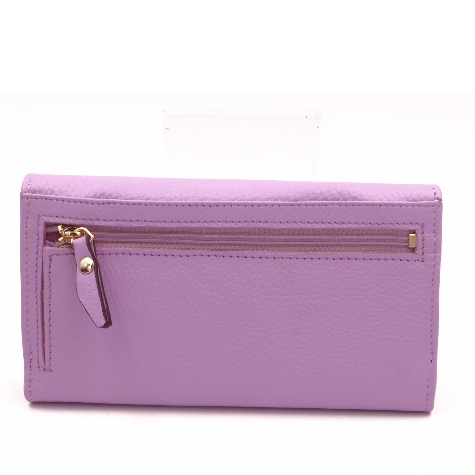 Second Nature Foxglove wallet, sleek leather design with floral pattern, compact and stylish for everyday use.