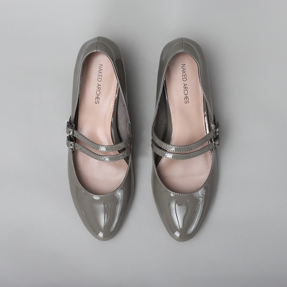 NAKED ARCHES CIDER GREY PATENT - Zeke Collection