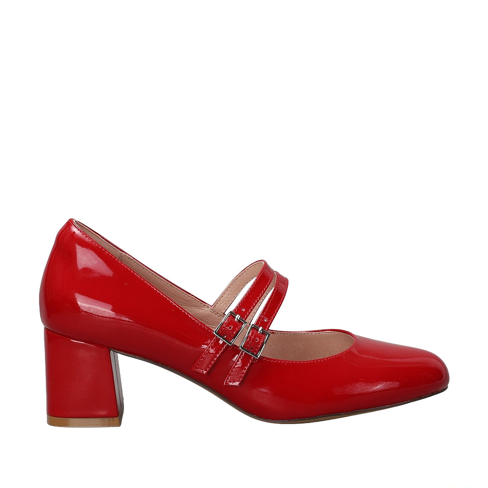 NAKED ARCHES CIDER RED PATENT - Zeke Collection