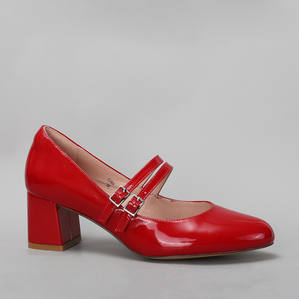 NAKED ARCHES CIDER RED PATENT - Zeke Collection