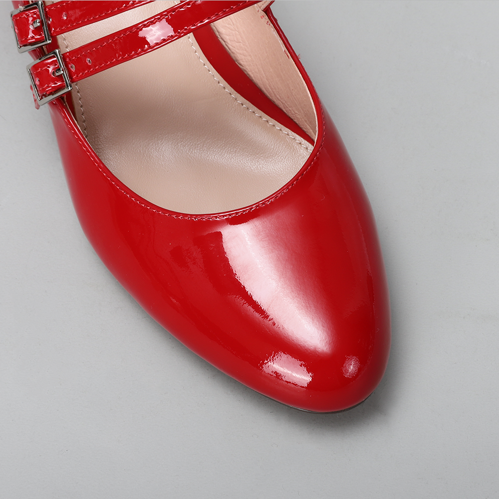 NAKED ARCHES CIDER RED PATENT - Zeke Collection