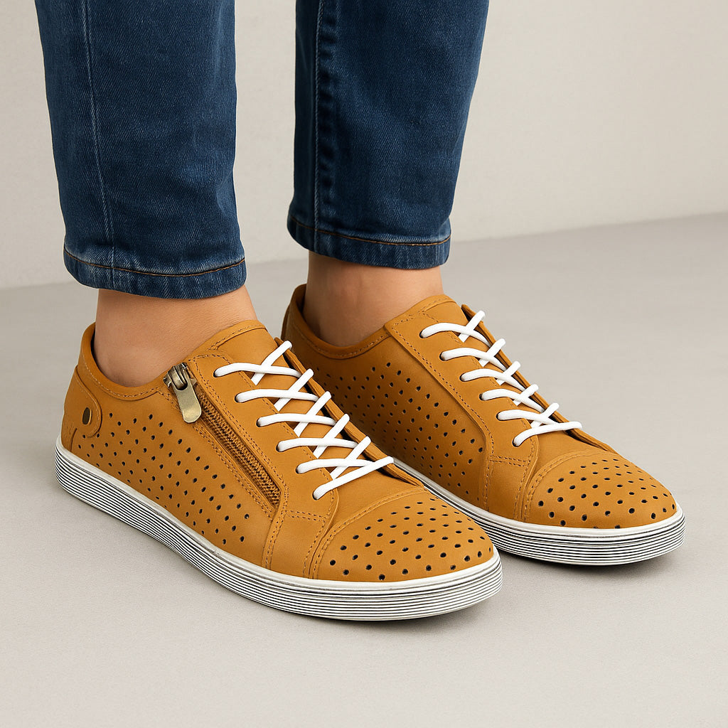 CABELLO EG17 Tan Women Sneakers - Zeke Collection NZ