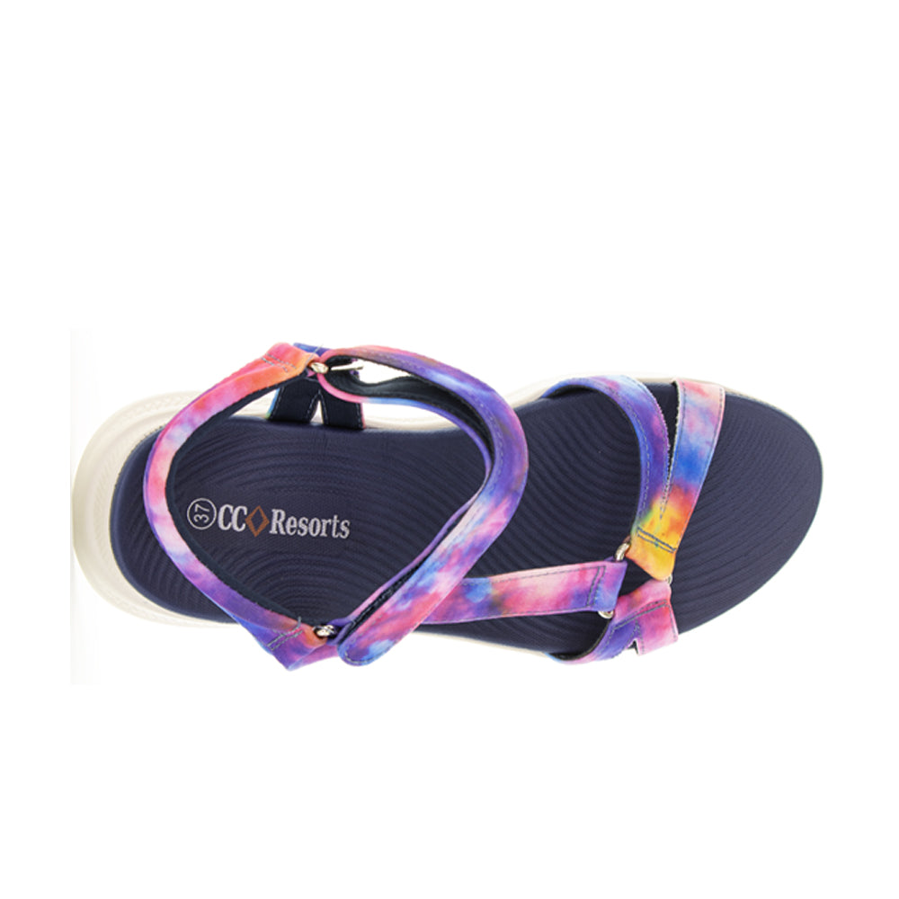 CC RESORTS FLOSS NAVY RAINBOW PRINT - Zeke Collection