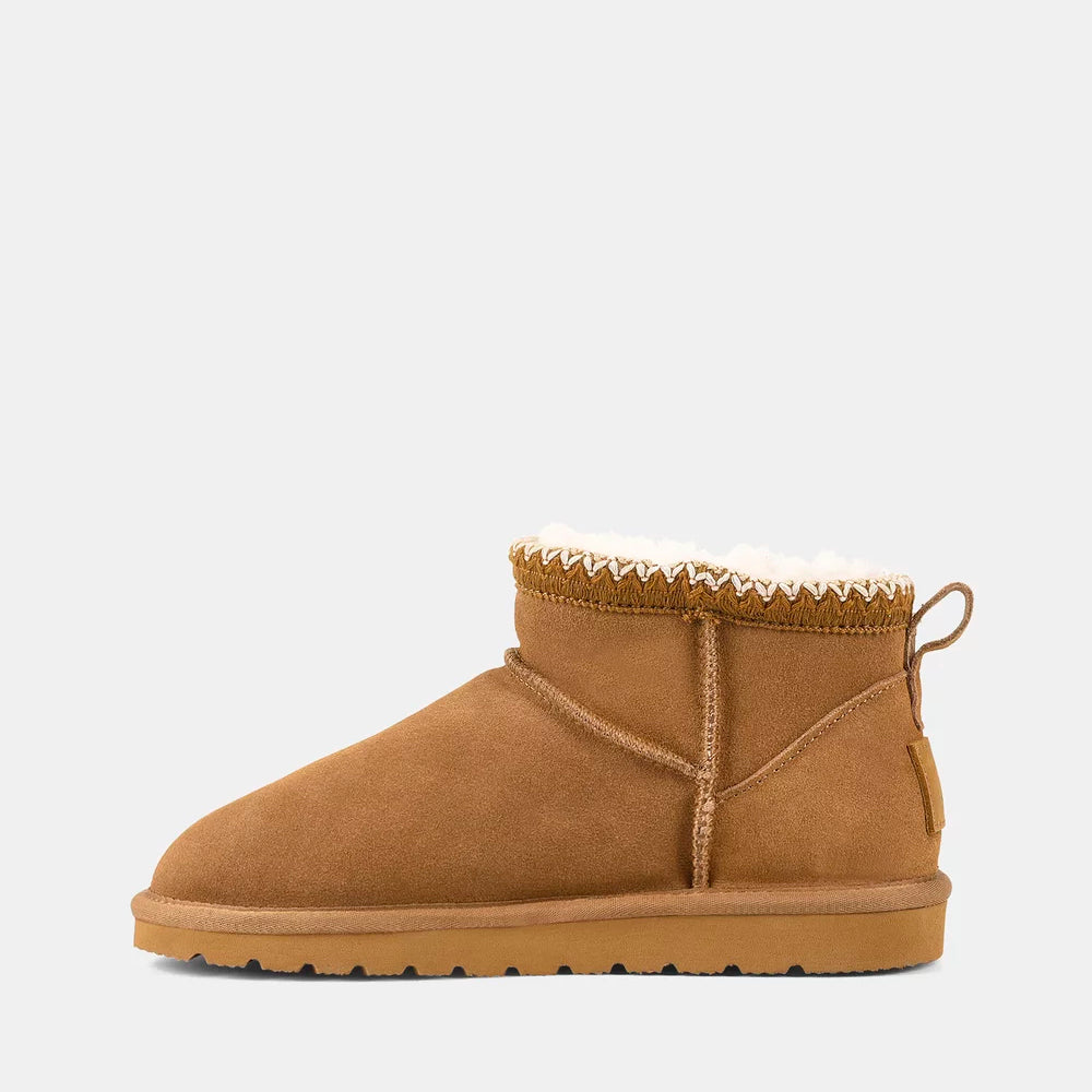 HUSH PUPPIES FUZZY CHESTNUT SUEDE - Women slippers - Collective Shoes 