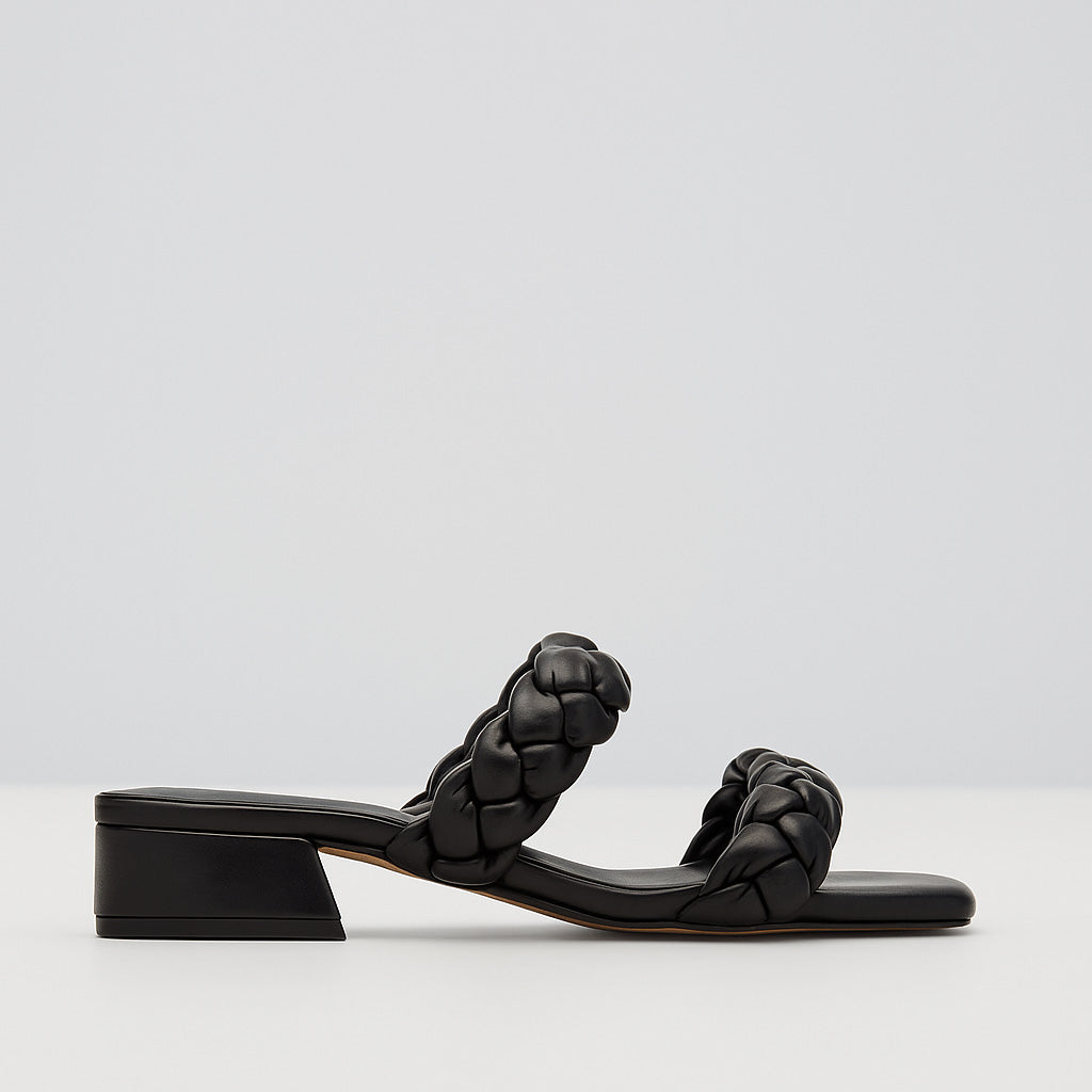 LESANSA GILLIAN BLACK Women Slip-ons - Zeke Collection NZ