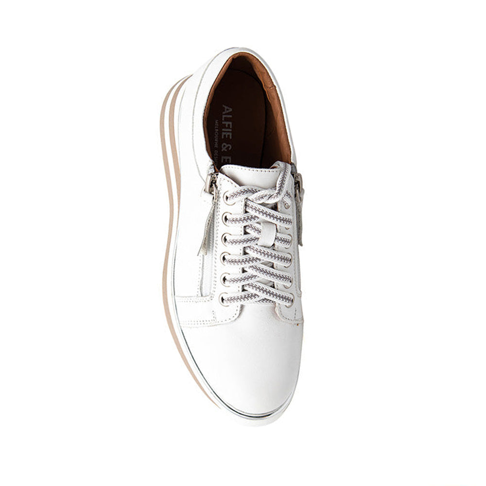 ALFIE & EVIE HOSTING WHITE Women Sneakers - Zeke Collection NZ