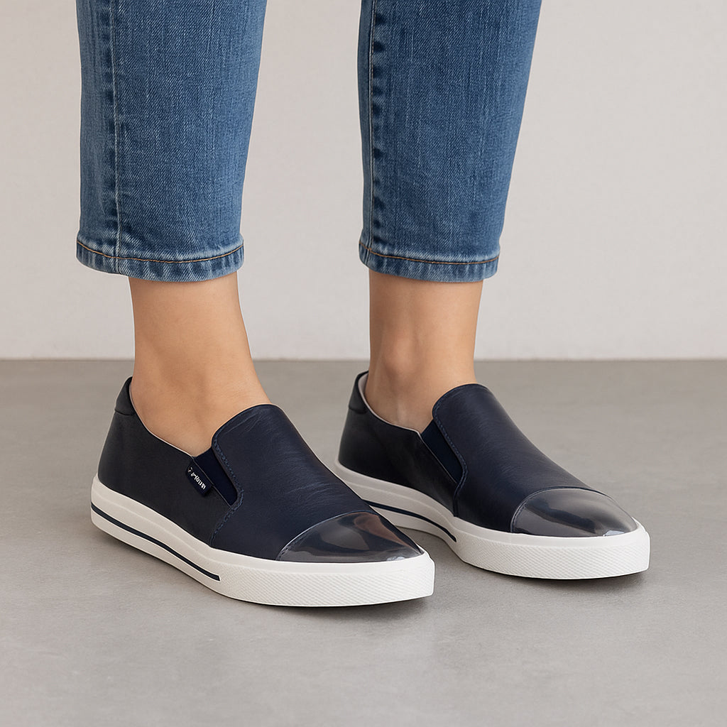 LE SANSA IVANA NAVY Women Loafers - Zeke Collection NZ