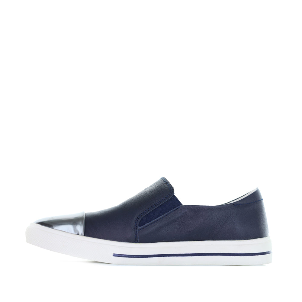 LE SANSA IVANA NAVY Women Loafers - Zeke Collection NZ