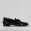 NAKED ARCHES JAP black patent loafers with sleek leather design and classic slip-on style.