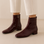LE SANSA SASHA MERLOT PATENT Women Boots - Zeke Collection NZ
