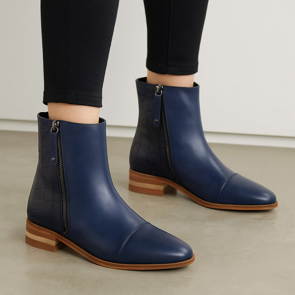 LESANSA MERA NAVY Women Boots - Zeke Collection NZ