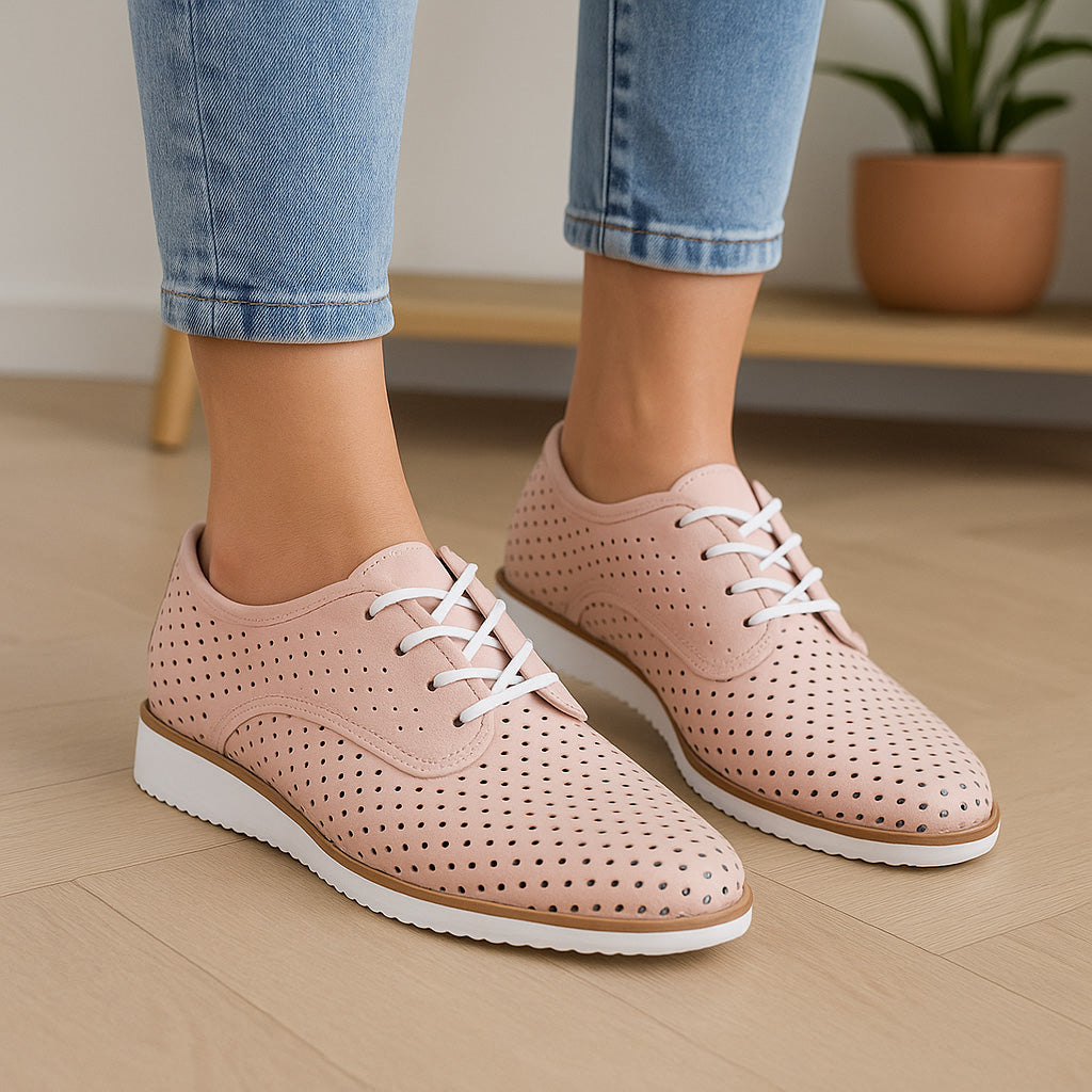 CC Resorts Mona Blush sneakers in soft pink with white soles, casual slip-on style, designed for comfort and everyday wear
