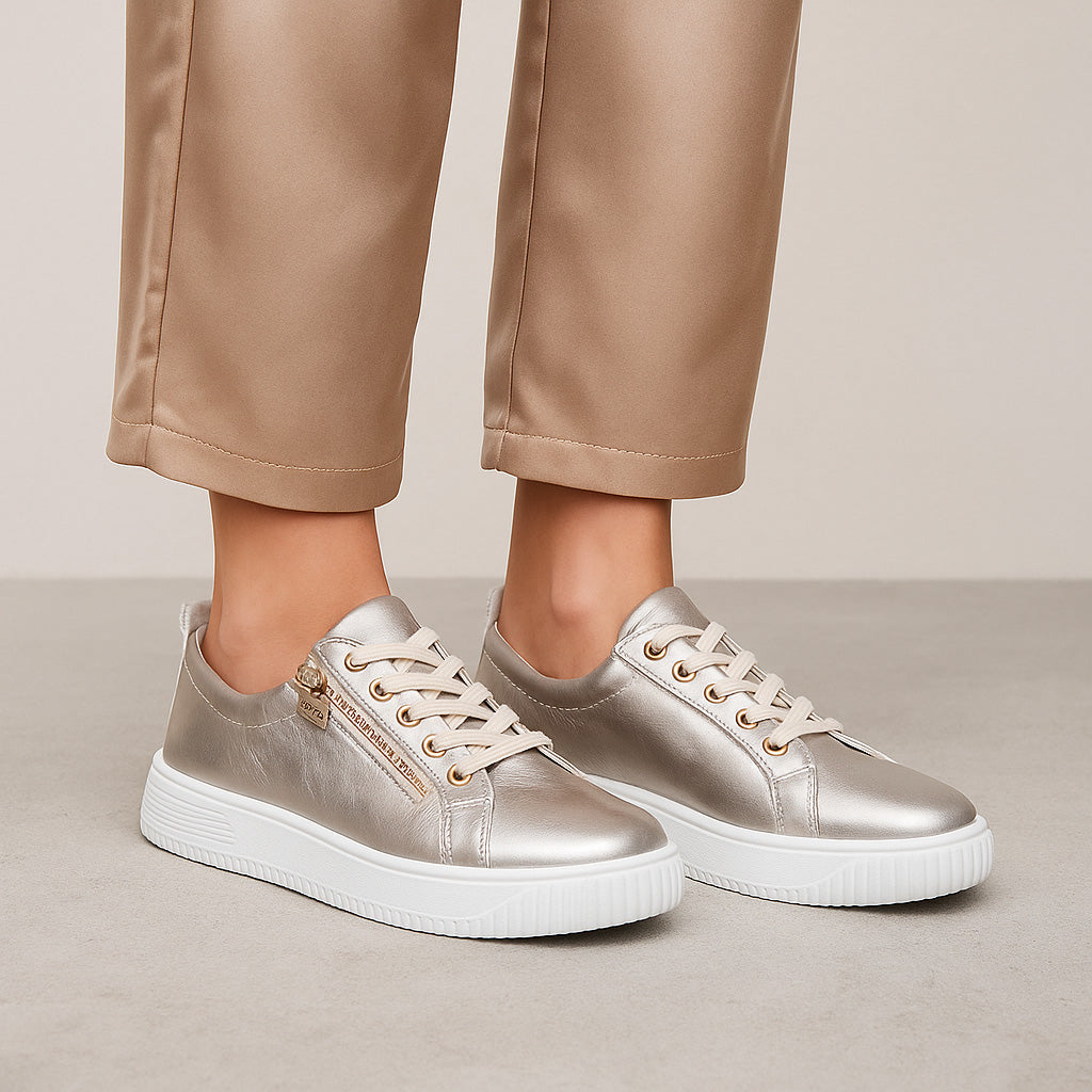 NAKED ARCHES NELLY CHAMPAGNE Women Sneakers - Zeke Collection NZ